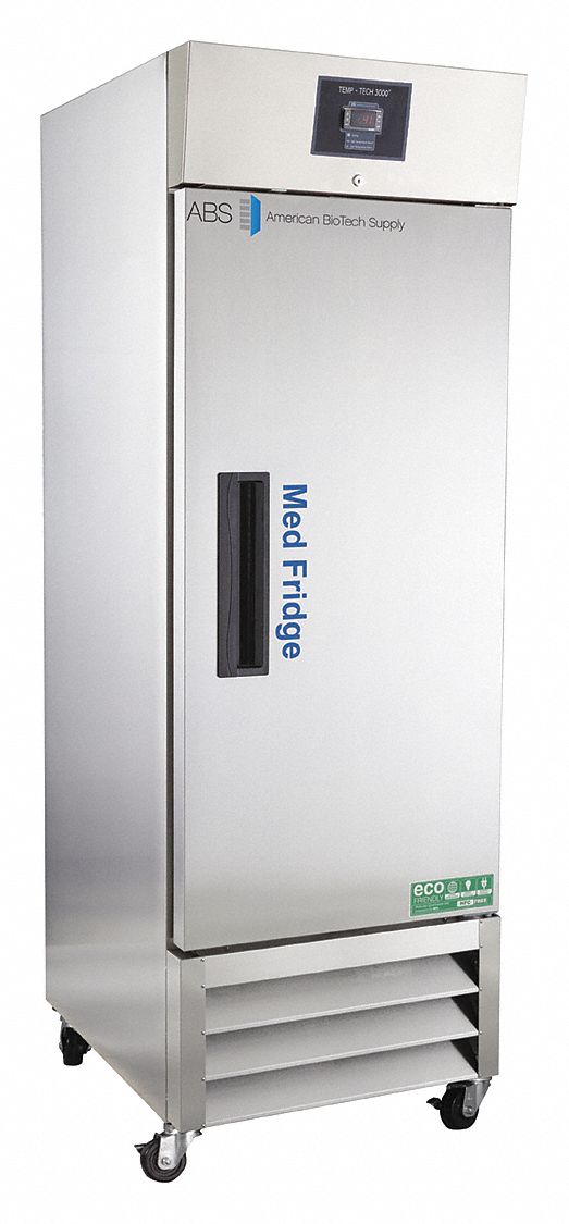 Refrigerator: 23 cu ft, Upright, 2°C to 7°C, 34 7/8 in Overall Dp, 1 Doors