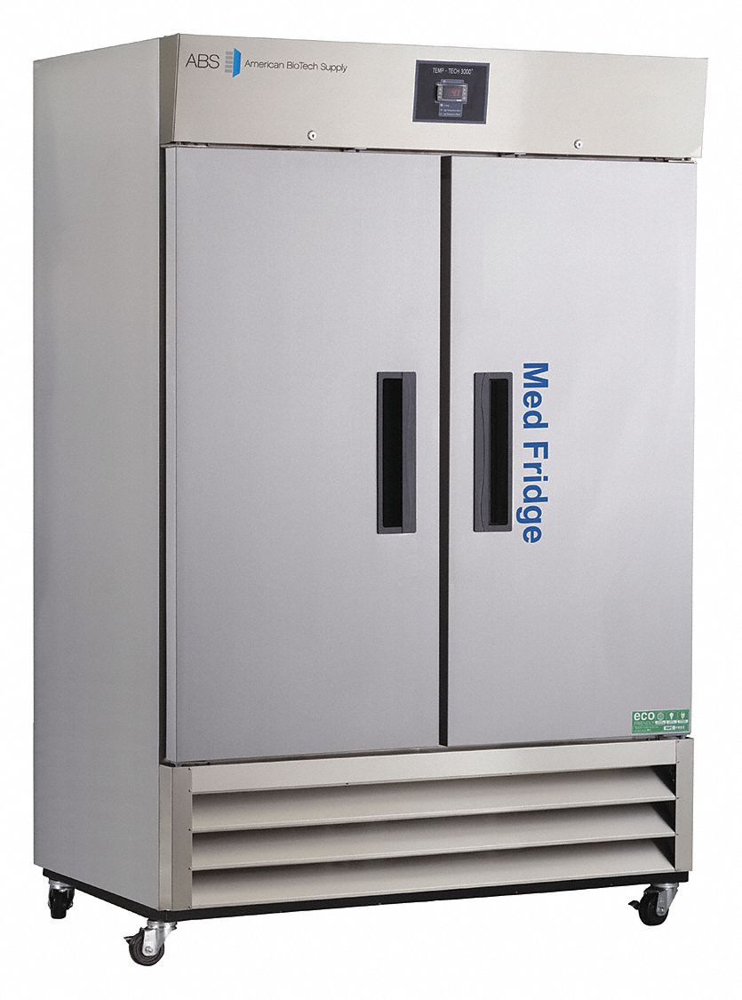 Refrigerator: 49 cu ft, Upright, 2°C to 7°C, 35 in Overall Dp, Swing Solid