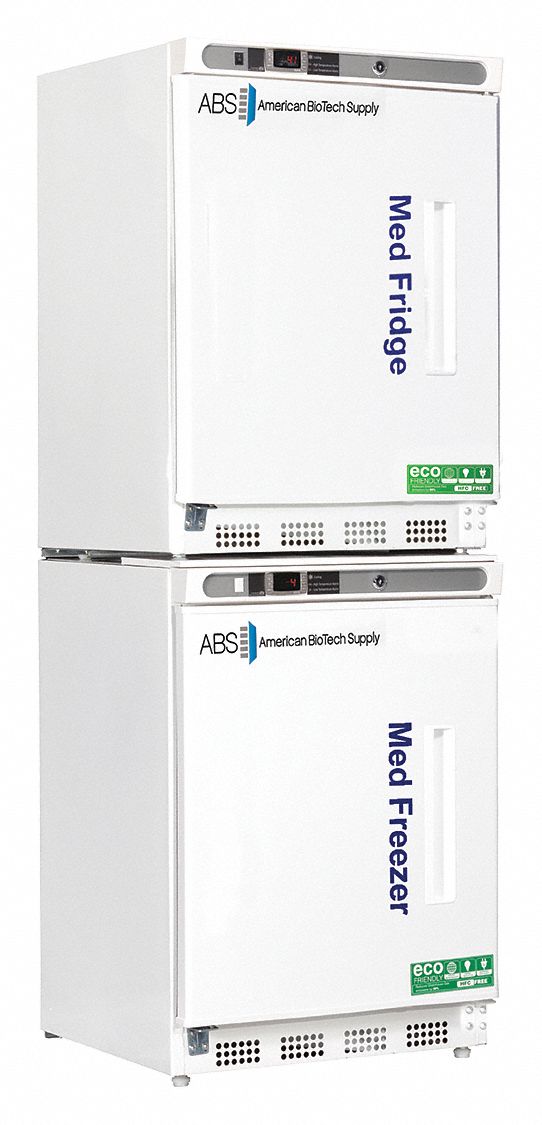 Refrigerator and Freezer: 4.6 cu ft Refrigerator Capacity, 2 Doors, Left