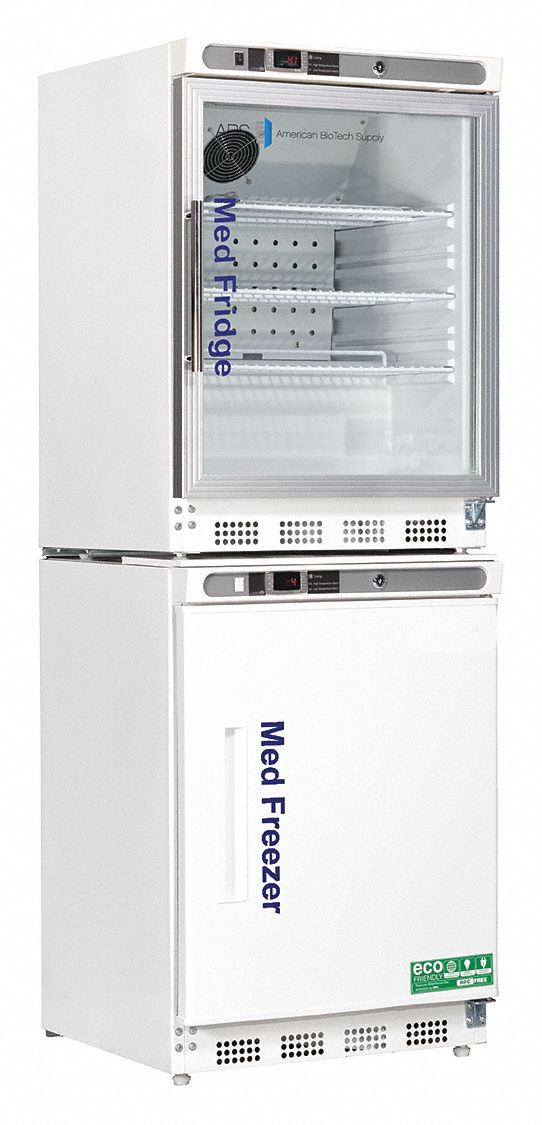 Refrigerator and Freezer: 4.6 cu ft Refrigerator Capacity, 2 Doors, Right