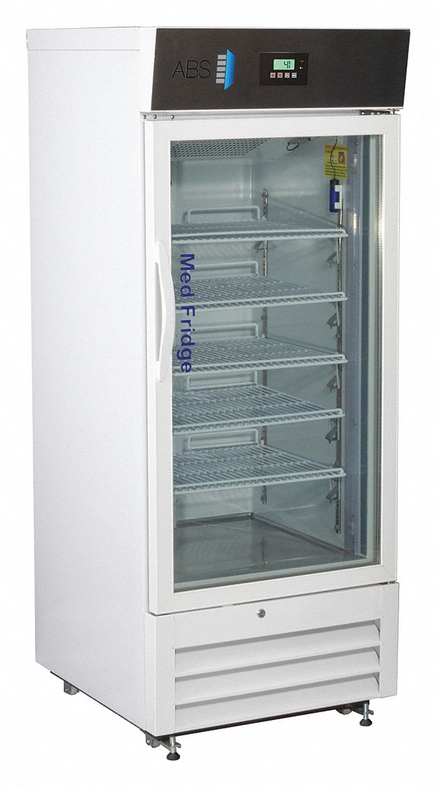 Refrigerator: 12 cu ft, Upright, 2°C to 7°C, 29 3/4 in Overall Dp, 1 Doors