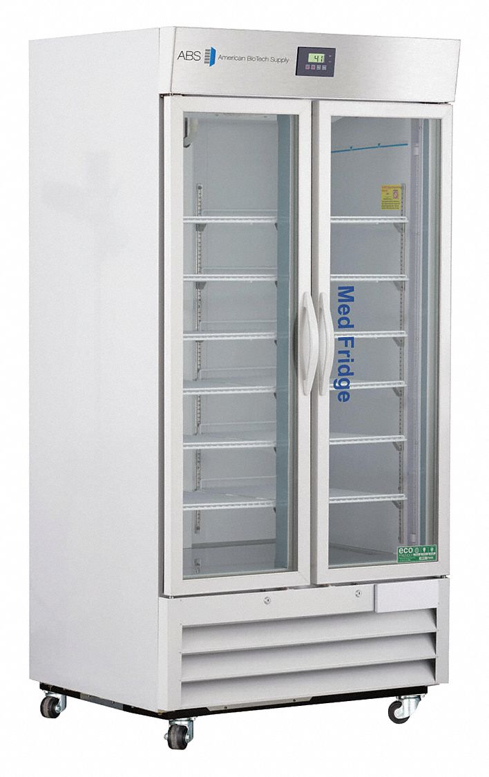 Refrigerator: 36 cu ft, Upright, 2°C to 7°C, 34 3/4 in Overall Dp, 2 Doors