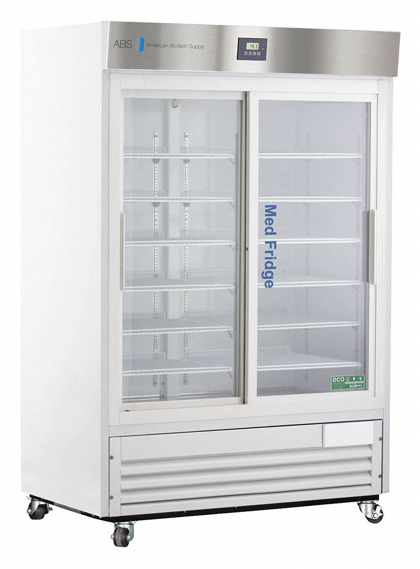 Refrigerator: 47 cu ft, Upright, 2°C to 7°C, 33 1/4 in Overall Dp, 2 Doors