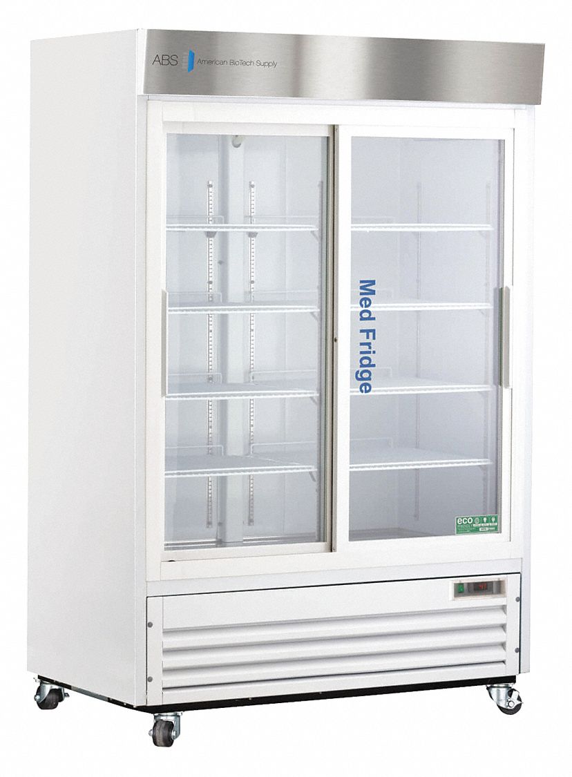 Refrigerator: 47 cu ft, Upright, 2°C to 7°C, 33 1/4 in Overall Dp, 2 Doors