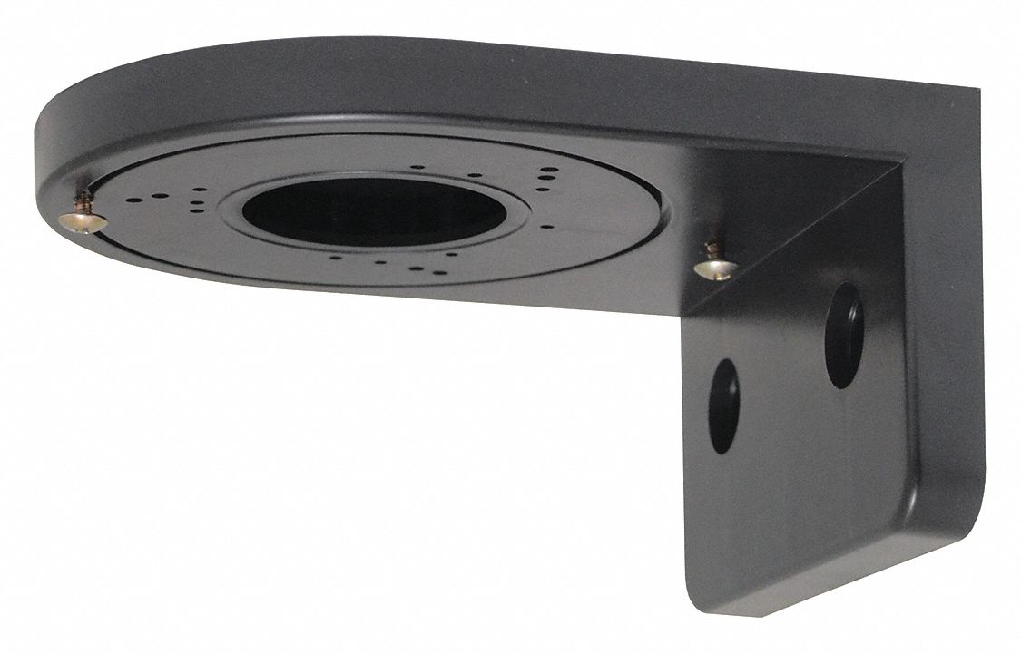 SPECO TECHNOLOGIES WALL MOUNT BRACKET,BLK,FITS DOME CAMERAS