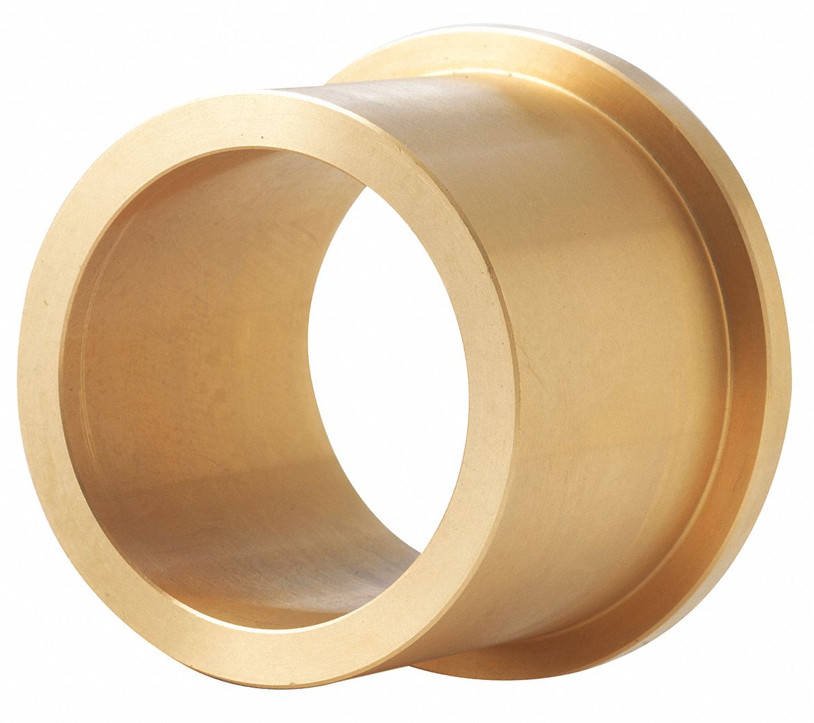 BUNTING BEARINGS  Flanged Sleeve Bearing,5/8in Bore,Bronze 49YV42