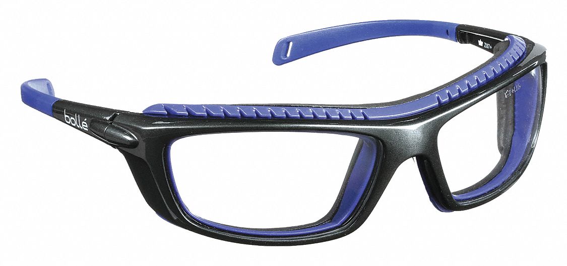 Safety Glasses: Clear Lens Color, Full-Frame, Anti-Fog/Platinum/Scratch-Resistant