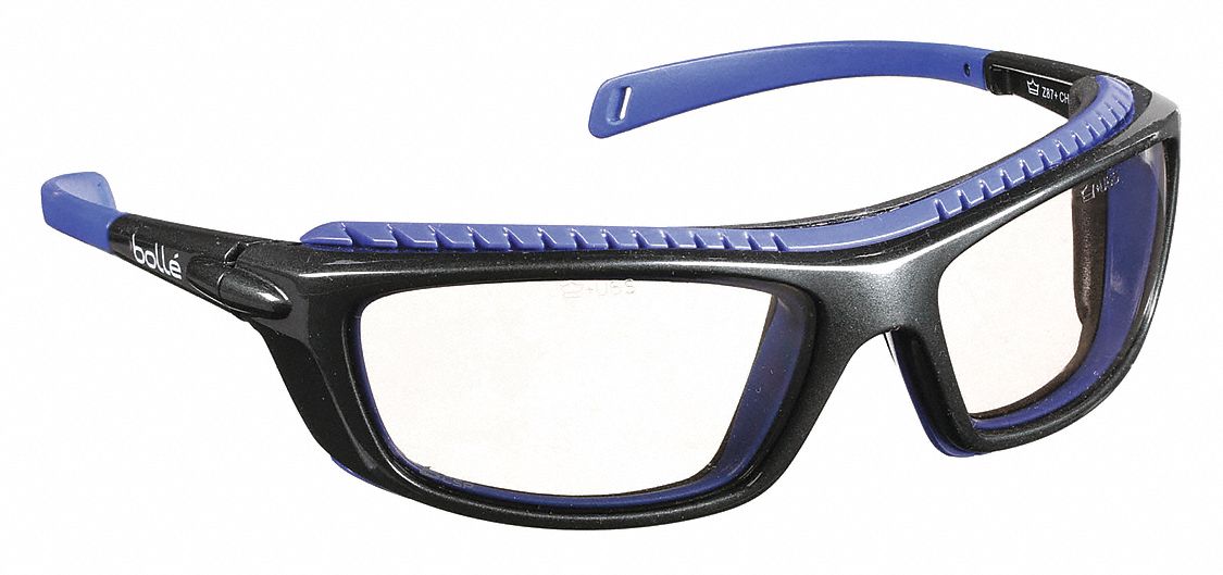Bollé Contour Safety Glasses - Anti-Fog & Anti-Scratch Lenses With FREE Storage Case, Universal Fit