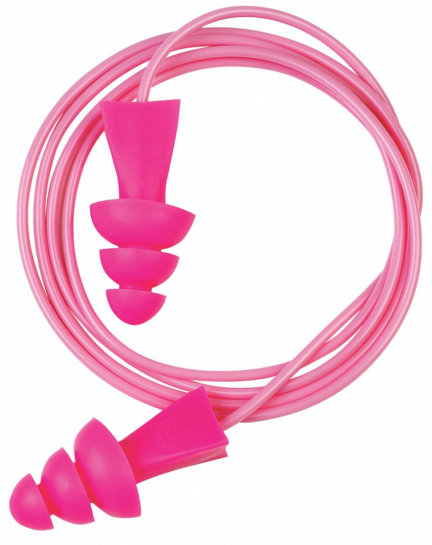 TASCO Ear Plugs, Corded, Flanged, 27dB, PK100 49YV9319020 Grainger