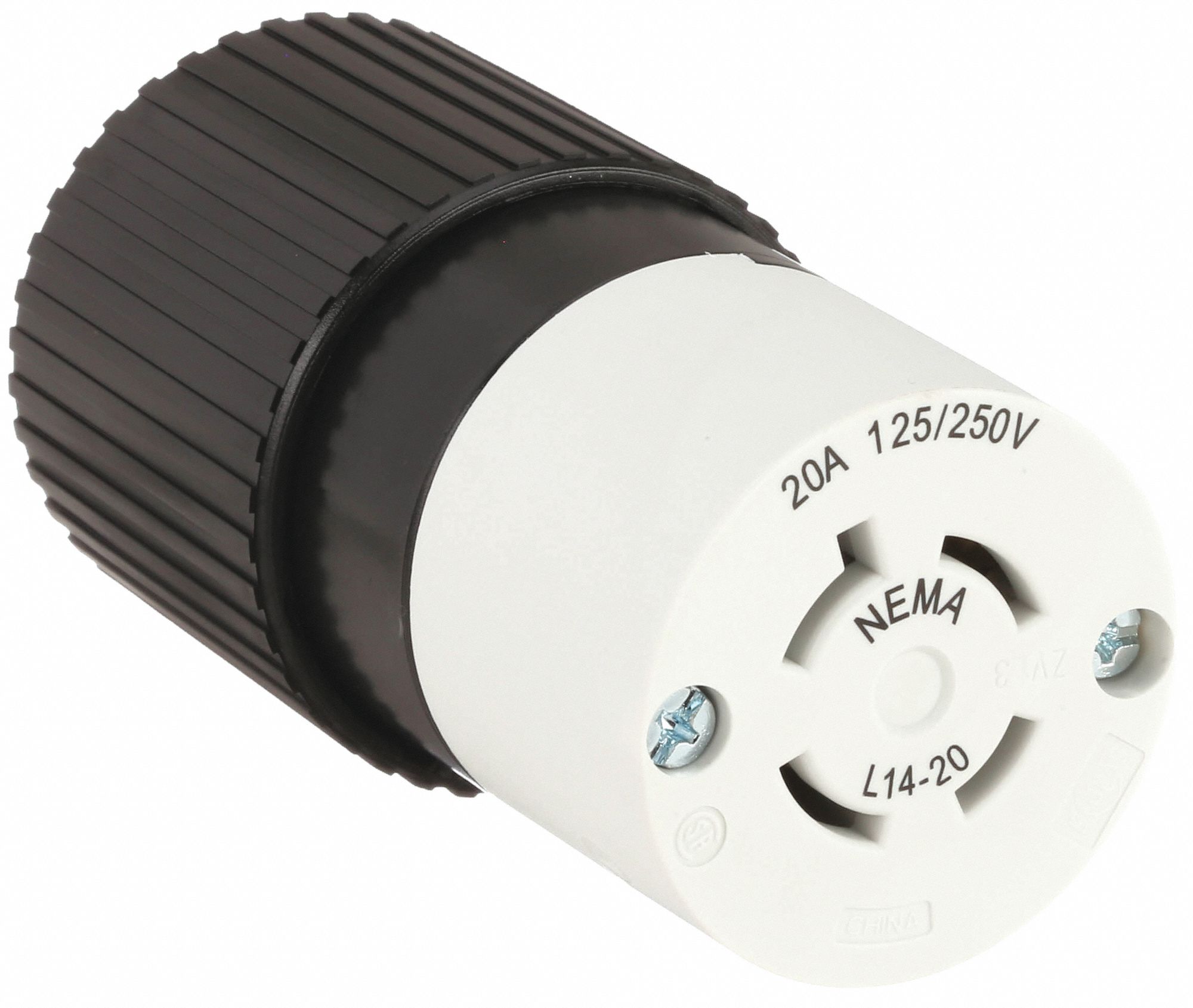 CONNECT VERROU, NR/BLNC, NYLON, 20 A