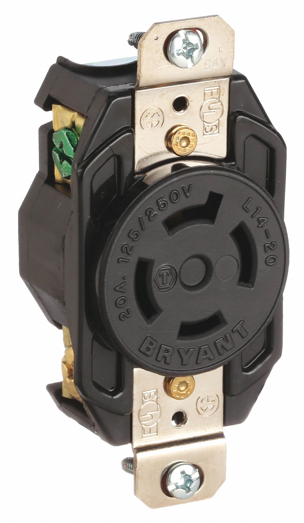 RECEPT VERROU, NR, 125/250 V CA, 20 A