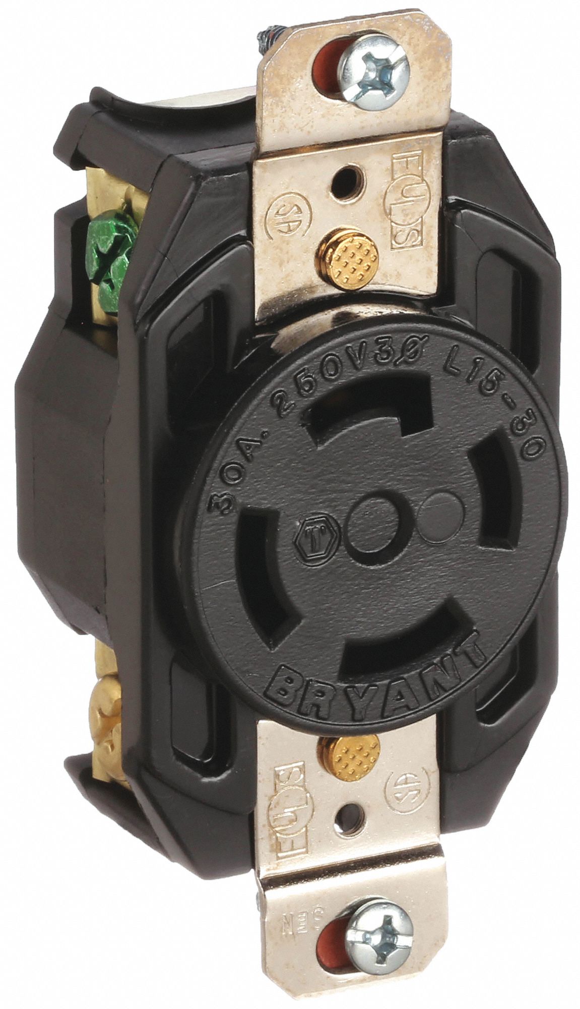L15-30R, 30 A, Locking Receptacle - 49YX61|71530FR - Grainger