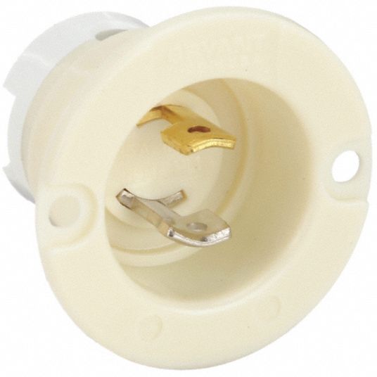 ML1-15P, 15 A, Midget Locking Flanged Inlet - 49YX70|7466N - Grainger