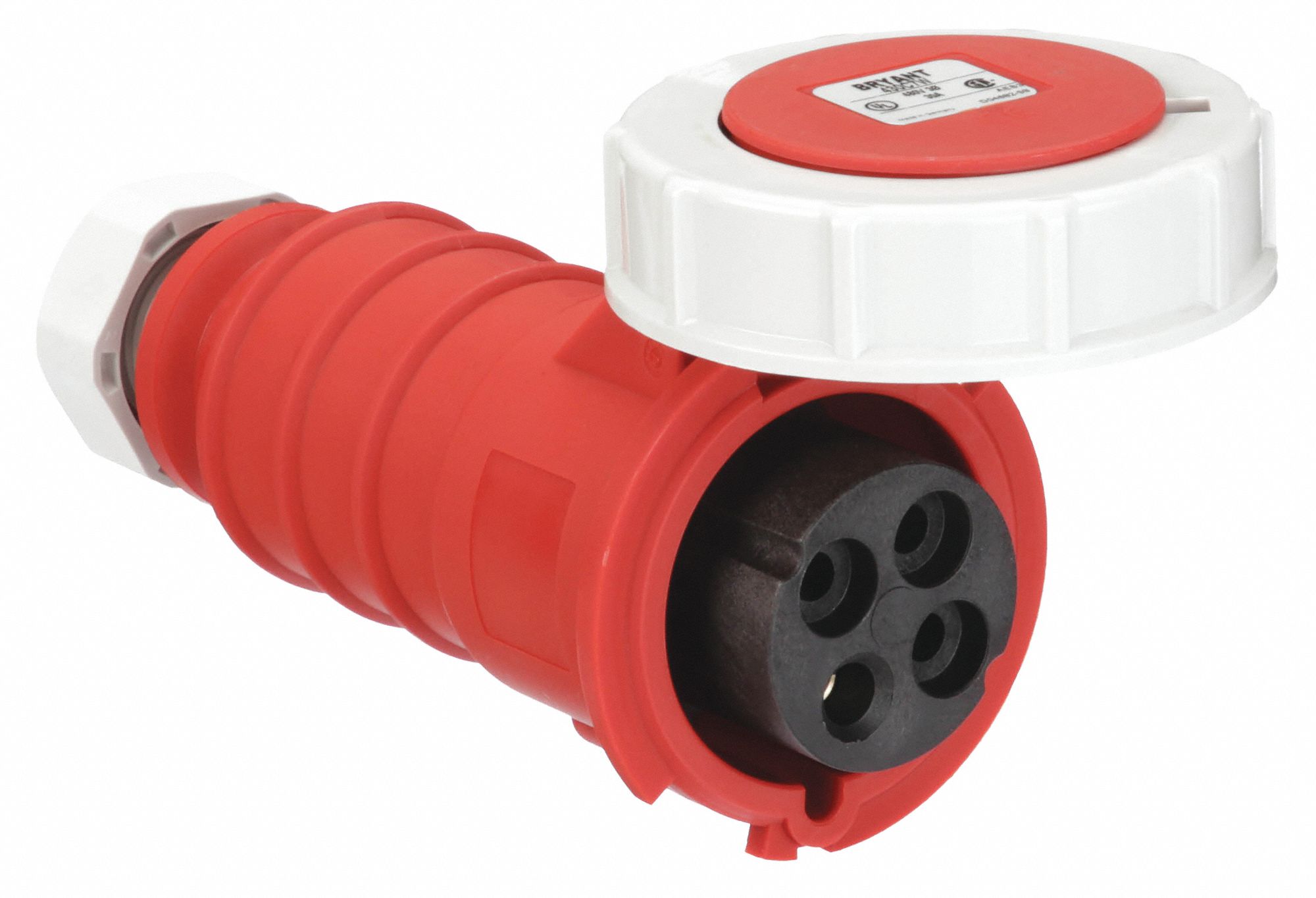 30 A, 480V AC, Watertight Pin and Sleeve Connector 49YX82BRY430C7W Grainger