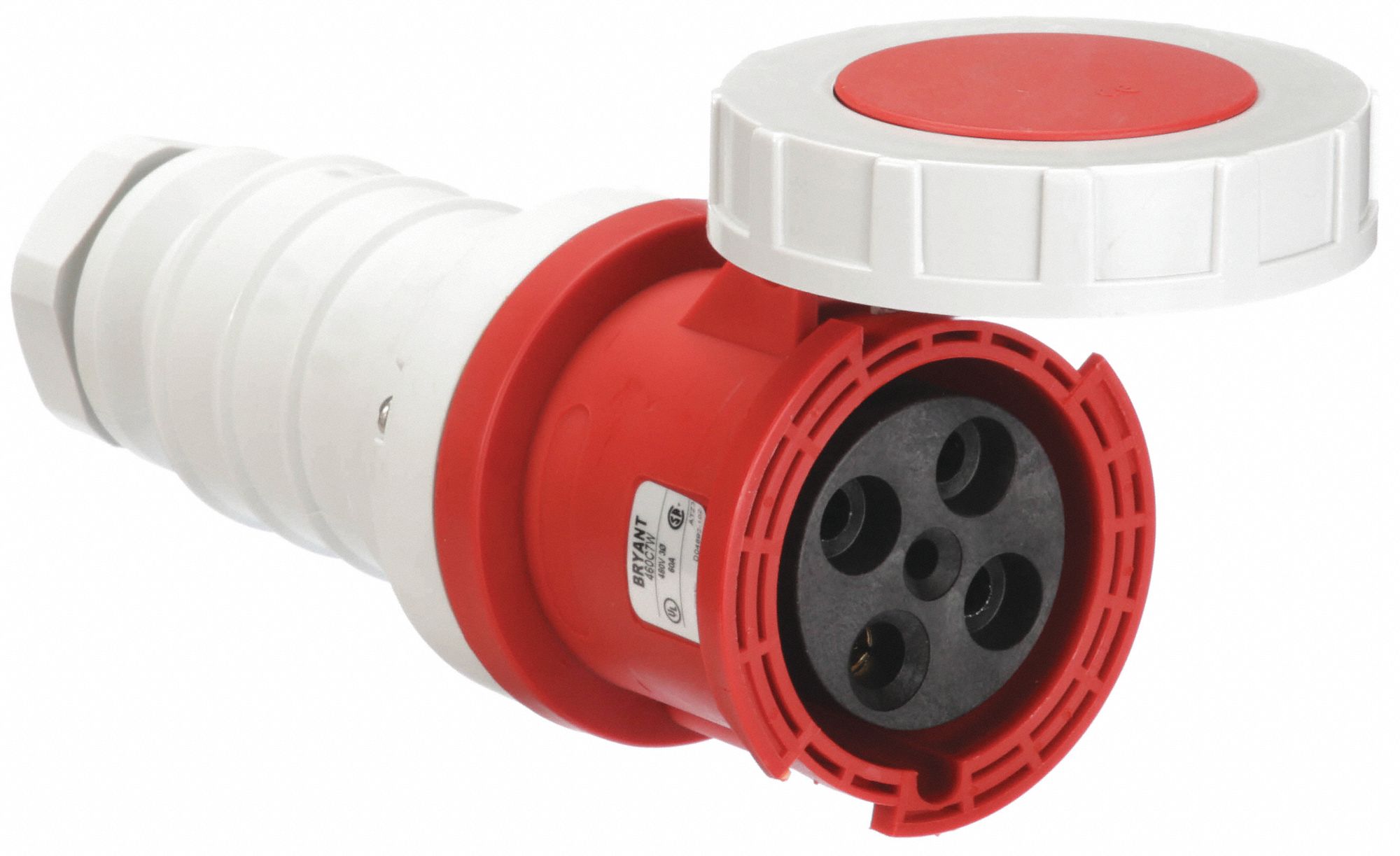 60 A, 480V AC, Watertight Pin and Sleeve Connector 49YX84BRY460C7W