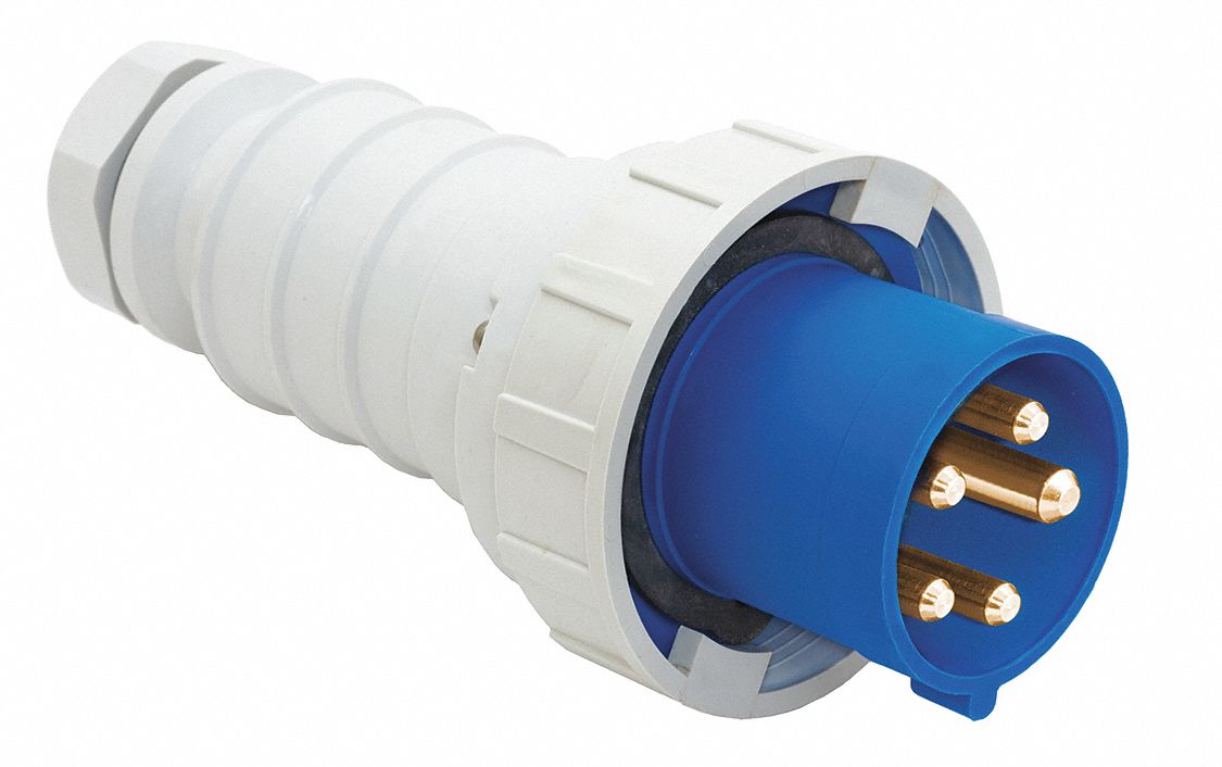 100 A, 120/208V AC, Pin and Sleeve Plug 49YX98BRY5100P9W Grainger