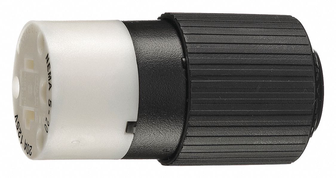 BLADE CONNECTOR,BLACK/WHITE,20 A