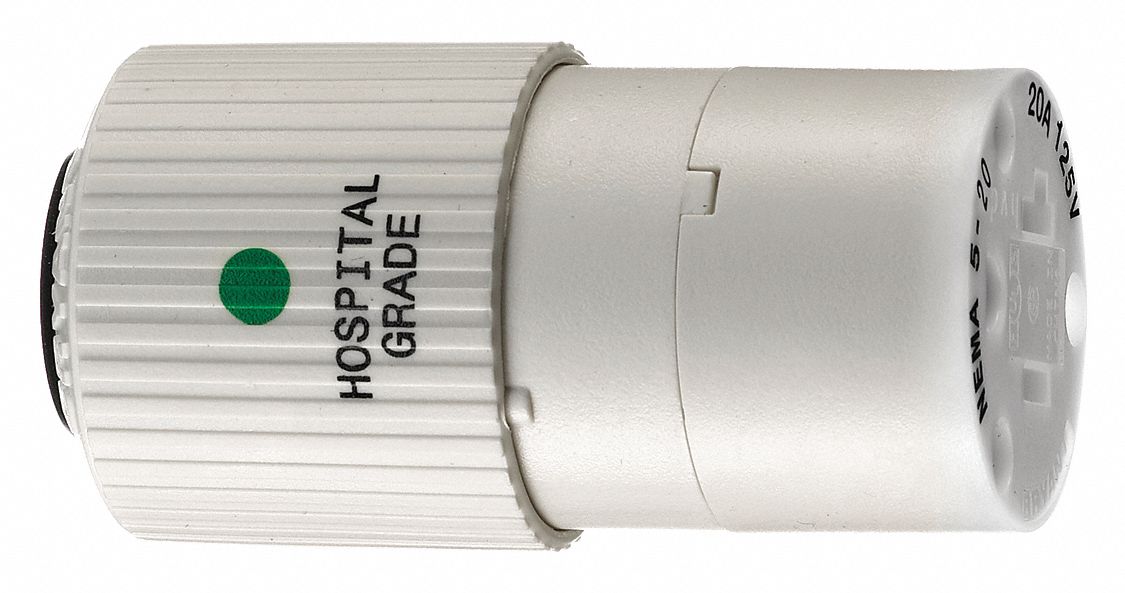 BLADE CONNECTOR,WHITE,20 A,HOSPITAL