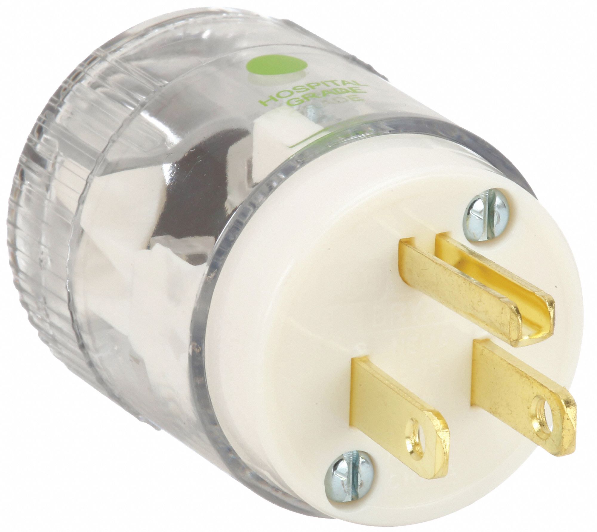 STRAIGHT BLADE PLUG,TRANSPARENT,0.5 HP