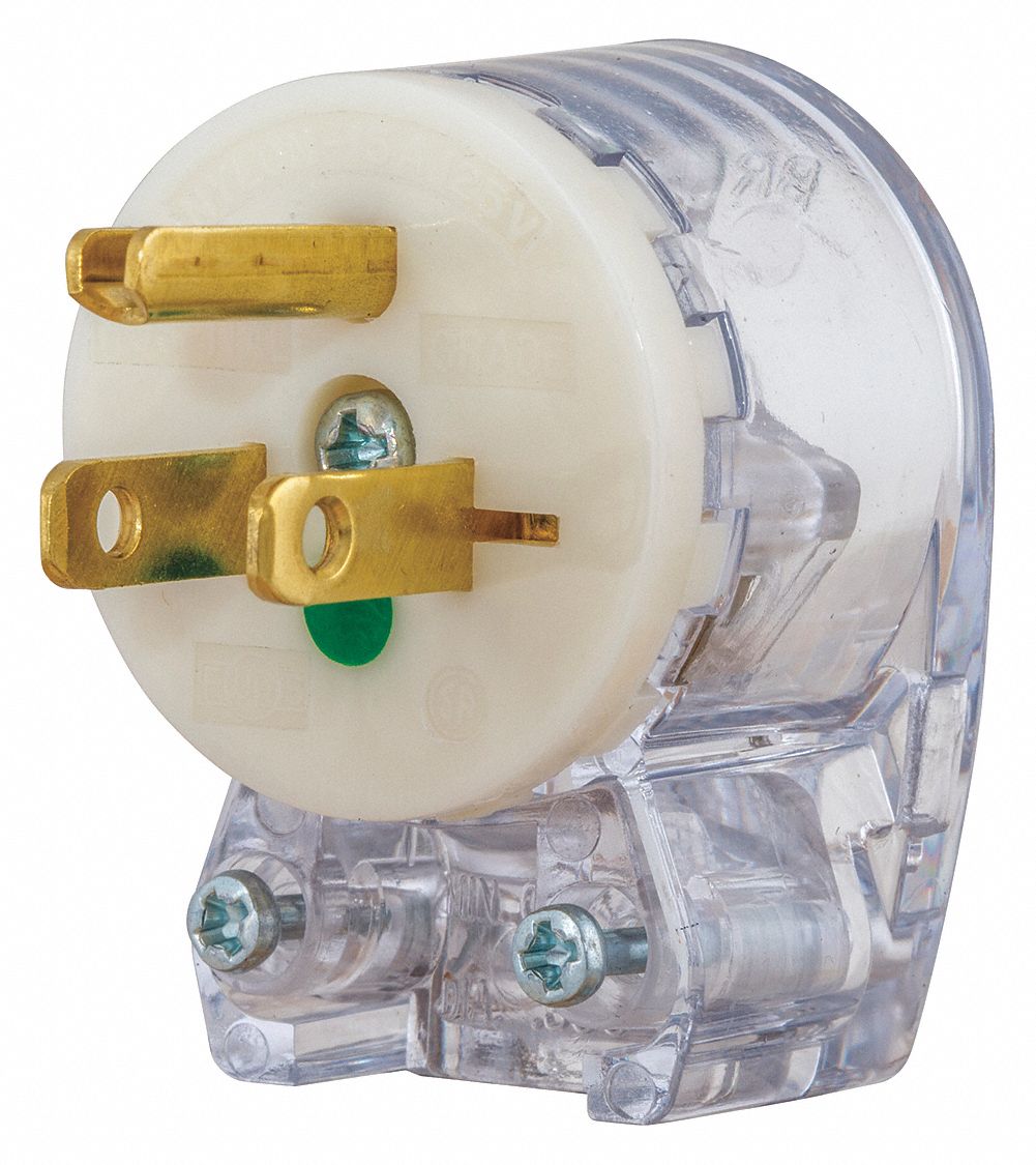ANGLE STRAIGHT BLADE PLUG,TRANSPARENT