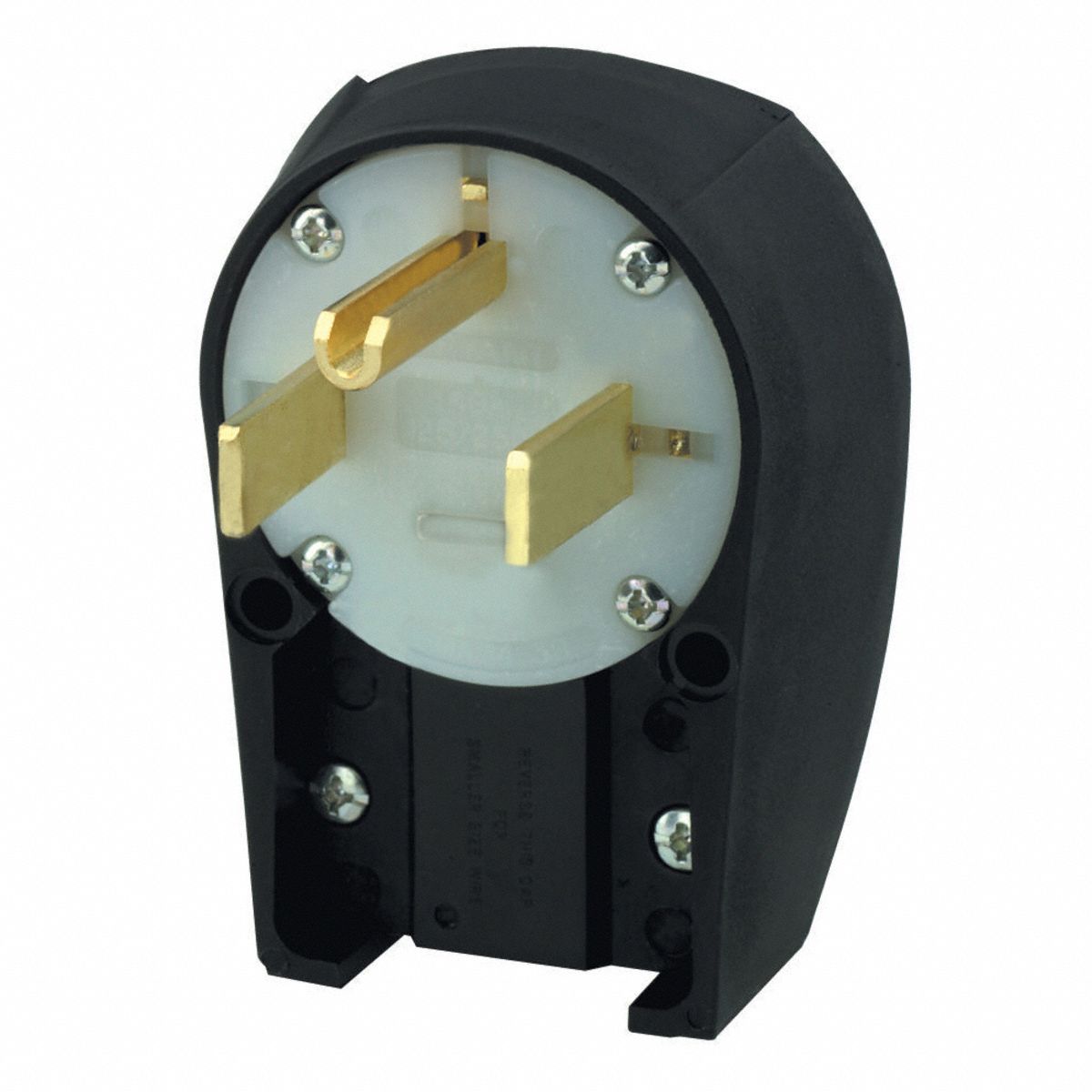 BRYANT Angle Straight Blade Plug Industrial, 50 A, NEMA 650P, 250V AC