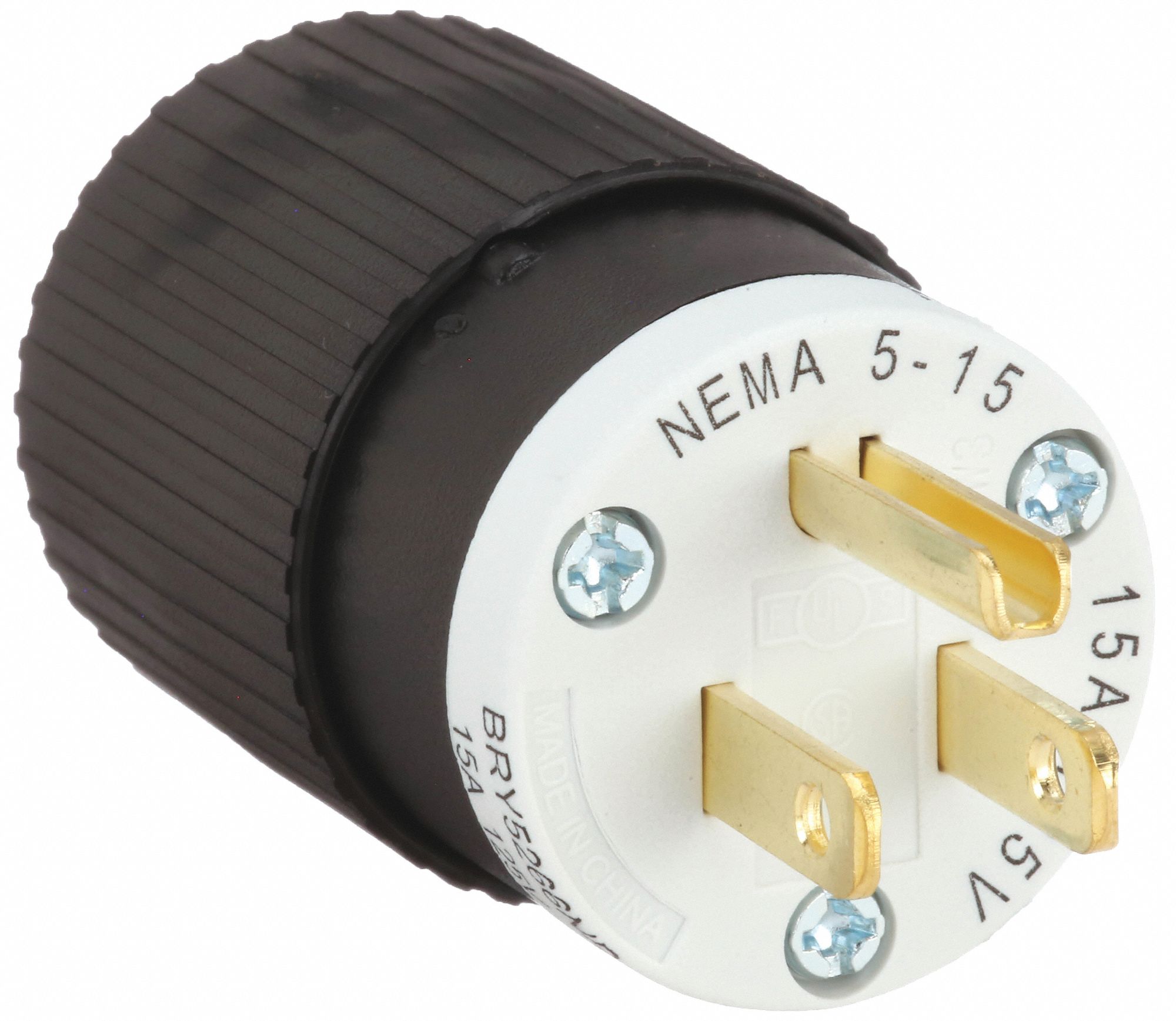 STRAIGHT BLADE PLUG,0.5 HP,125V AC