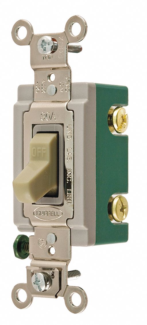 BRYANT Wall Switch, 2-Pole, Maintained, Toggle - 49YZ50|3002I - Grainger