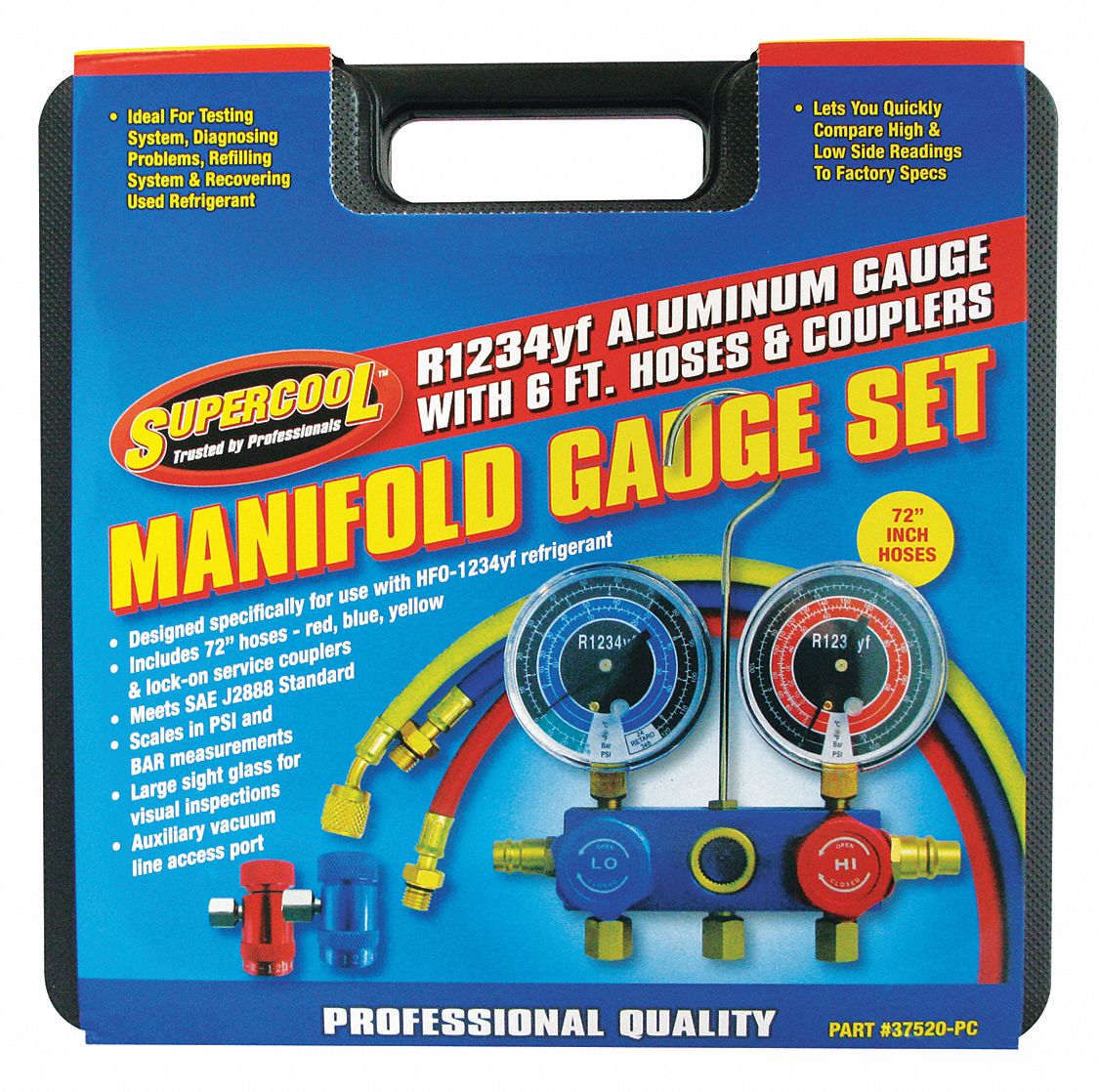 SUPERCOOL Mechanical Manifold Gauge Set Manifold Gauge Set, Automotive