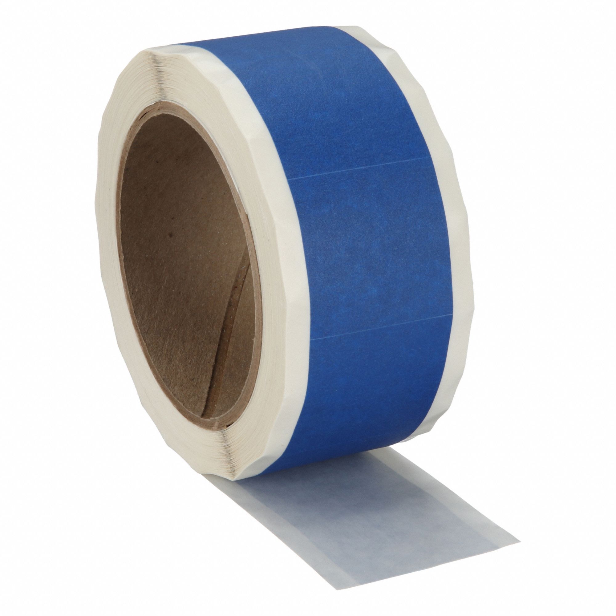 Painter's Tape: Square, 1 1/2 in Lg, 1 1/2 in Wd, 4.8 mil Thick, Blue, Crepe Paper