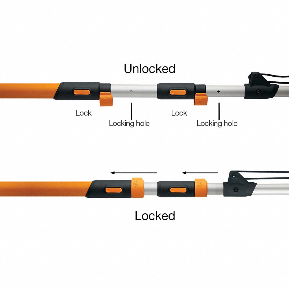 FISKARS Tree Pruner Pole and Pole Saw, Blade Material Steel, Blade ...