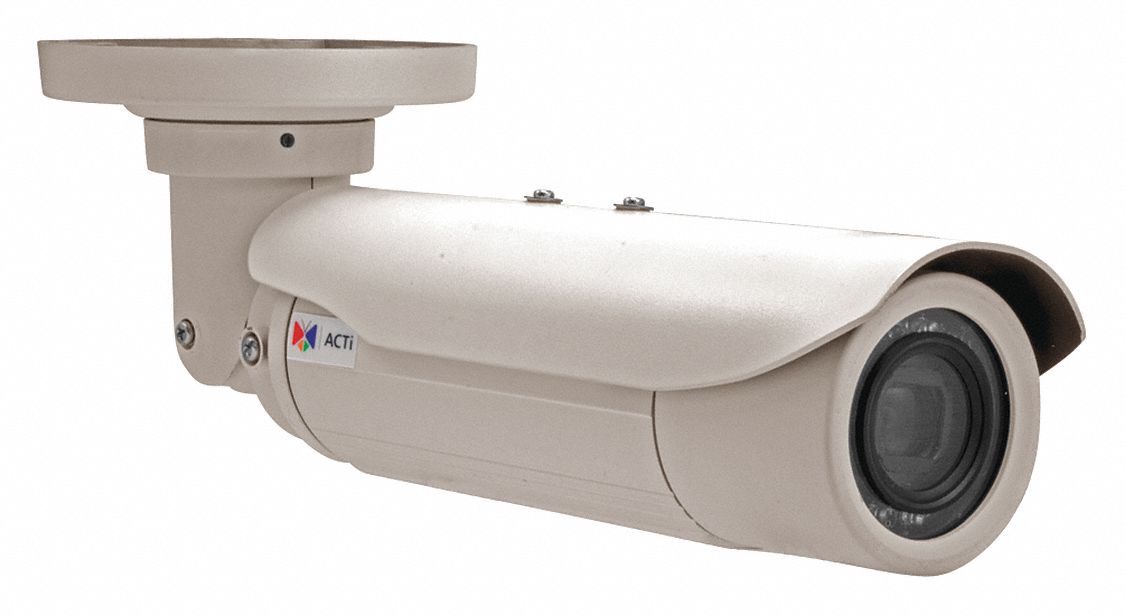 ACTI IP Camera 1080p Color Bullet Varifocal 12V DC 4A Power Over Ethernet Ethernet 2 MP 