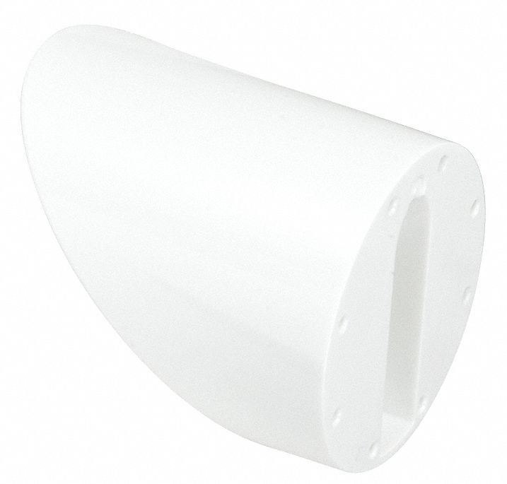 Tilted Mount: Fits Covert Cameras, Plastic, White, Wall