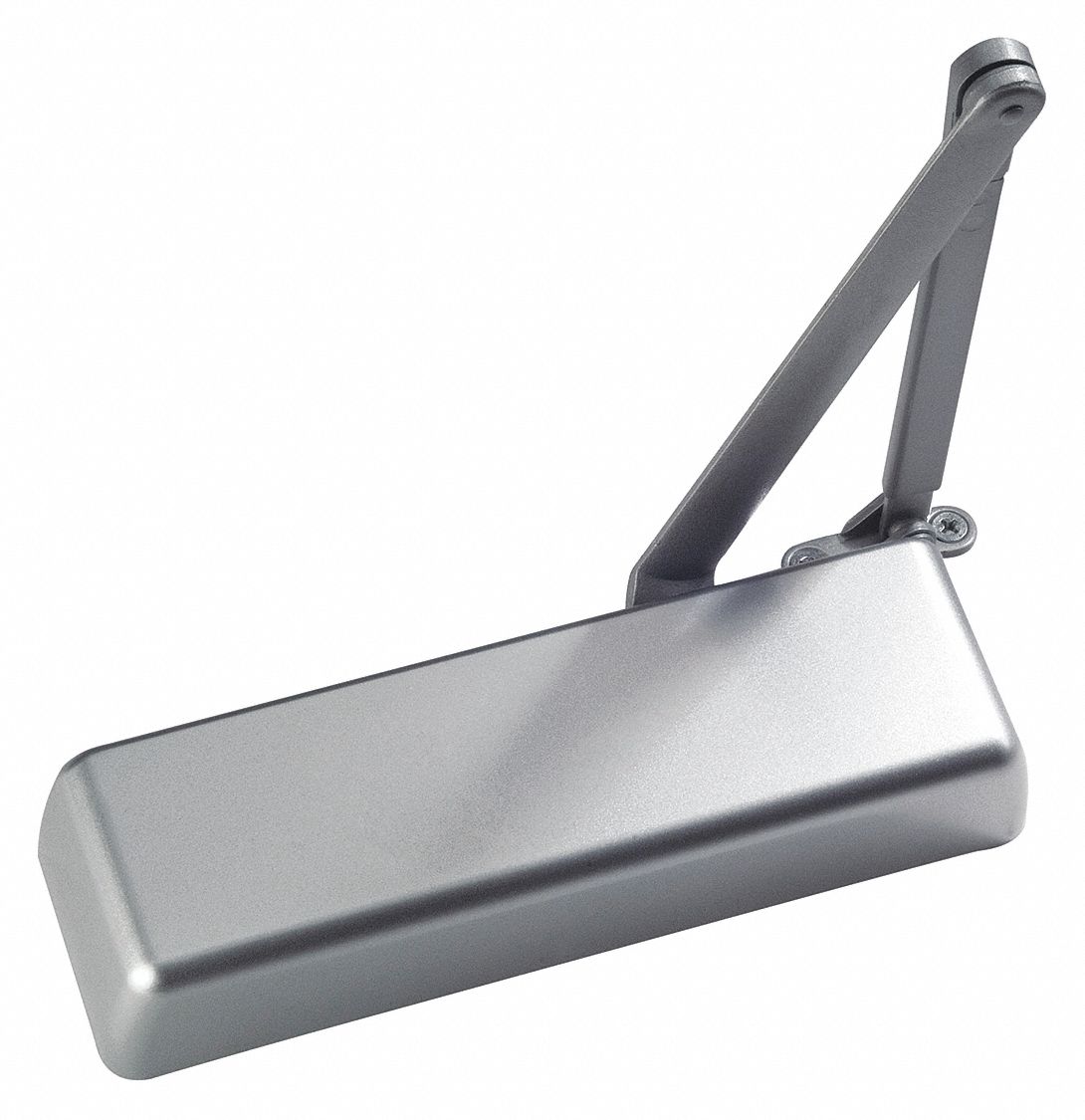 Door Closer: Parallel/Std Mounting Type, Grade 1 - Heavy Duty, Aluminum, 12 in Lg