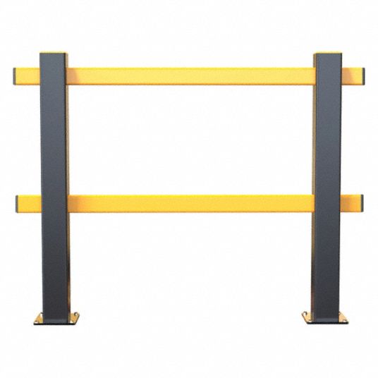 ASAFE Yellow, Polypropylene, Guard Rail System, Floor Mounted Guard
