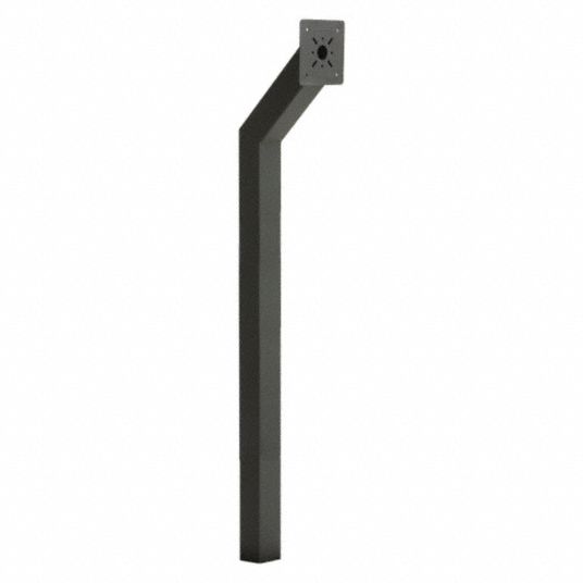 PEDESTAL PRO, 78 in Overall Ht, Black, Wet Cement Post - 49Z929|HD-100 ...
