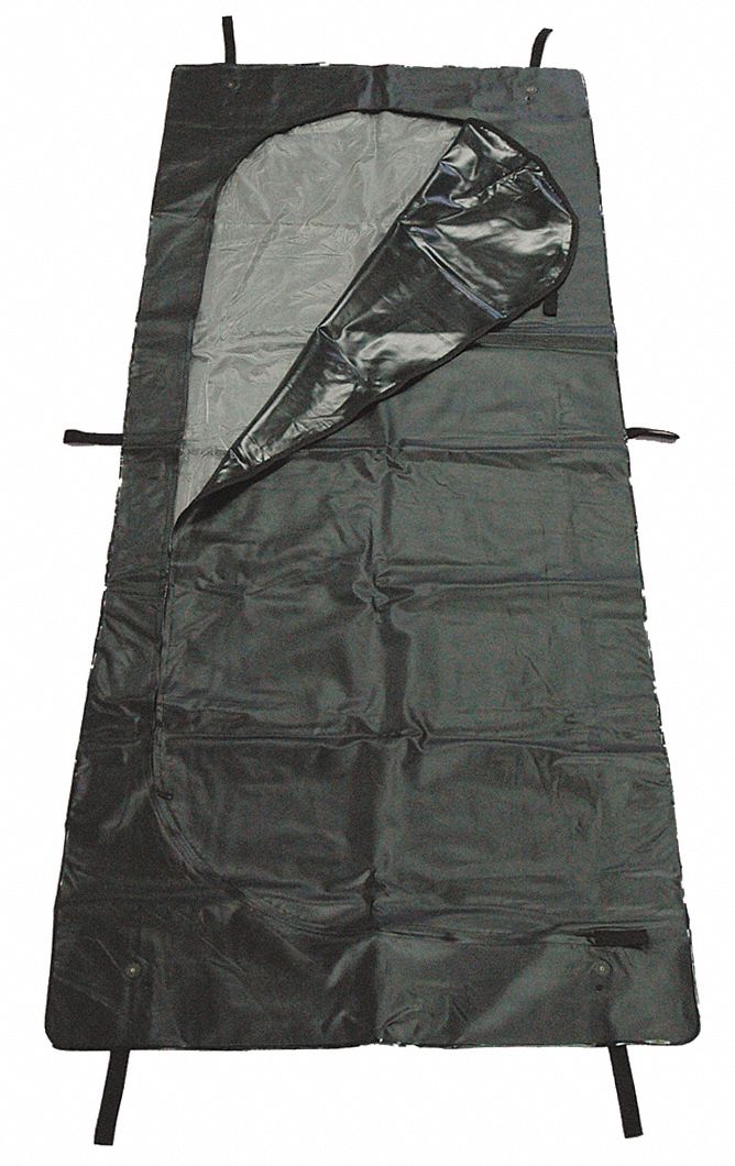 BODY BAG,90 IN L,VINYL,BLACK