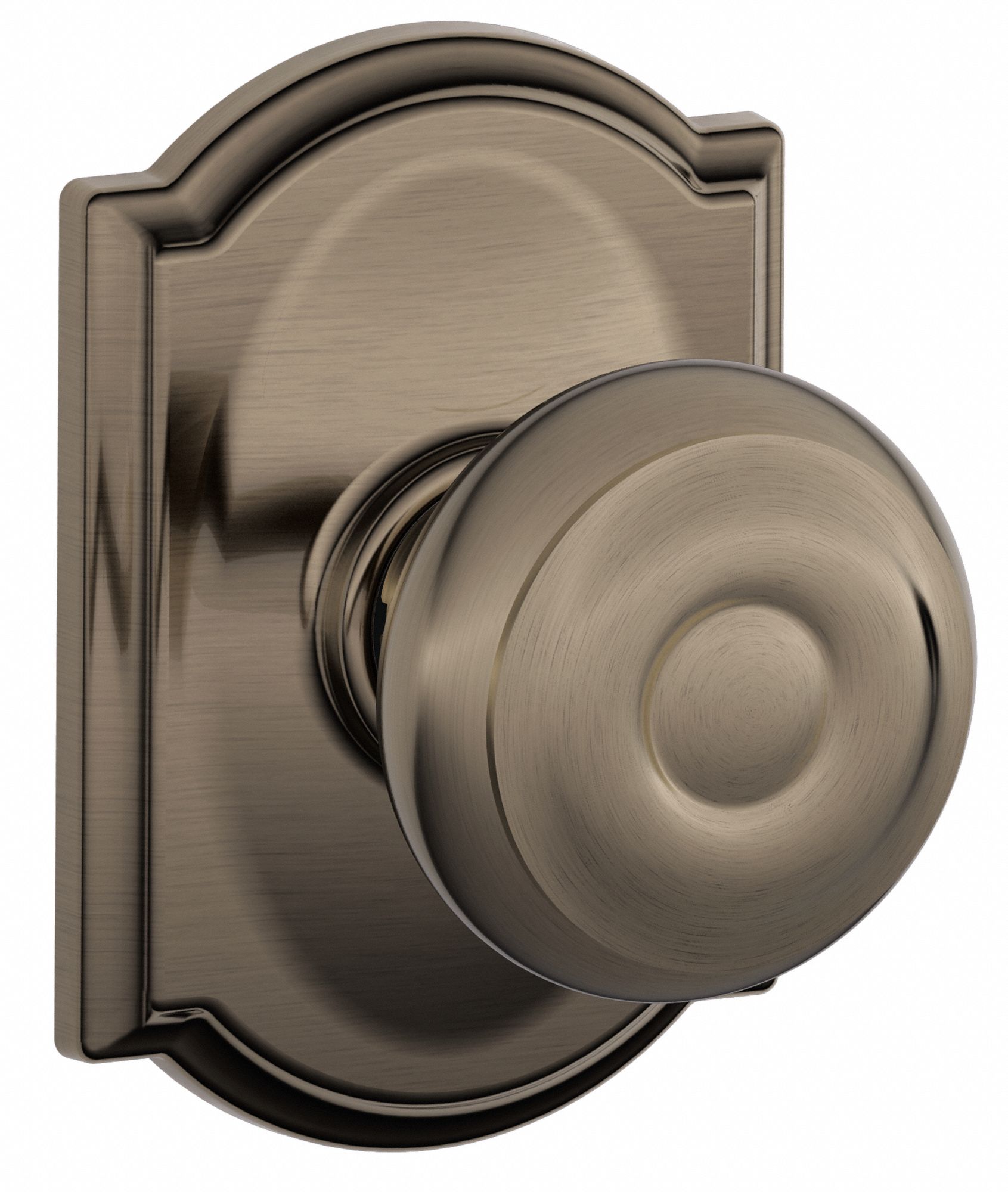 SCHLAGE, 2, F Knob Lockset 49ZD24F10 GEO 620 CAM