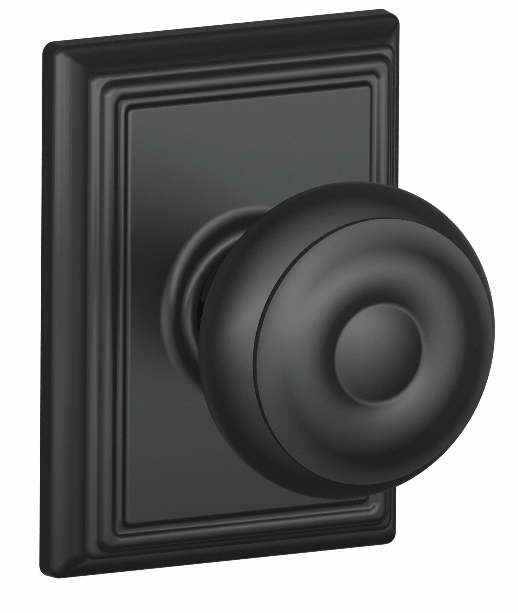 Door Lockset: Passage Knob Locksets, Black