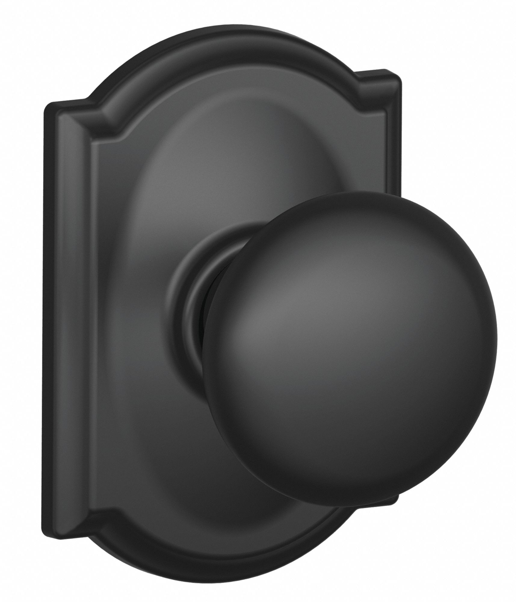Door Lockset: Passage Knob Locksets, Black
