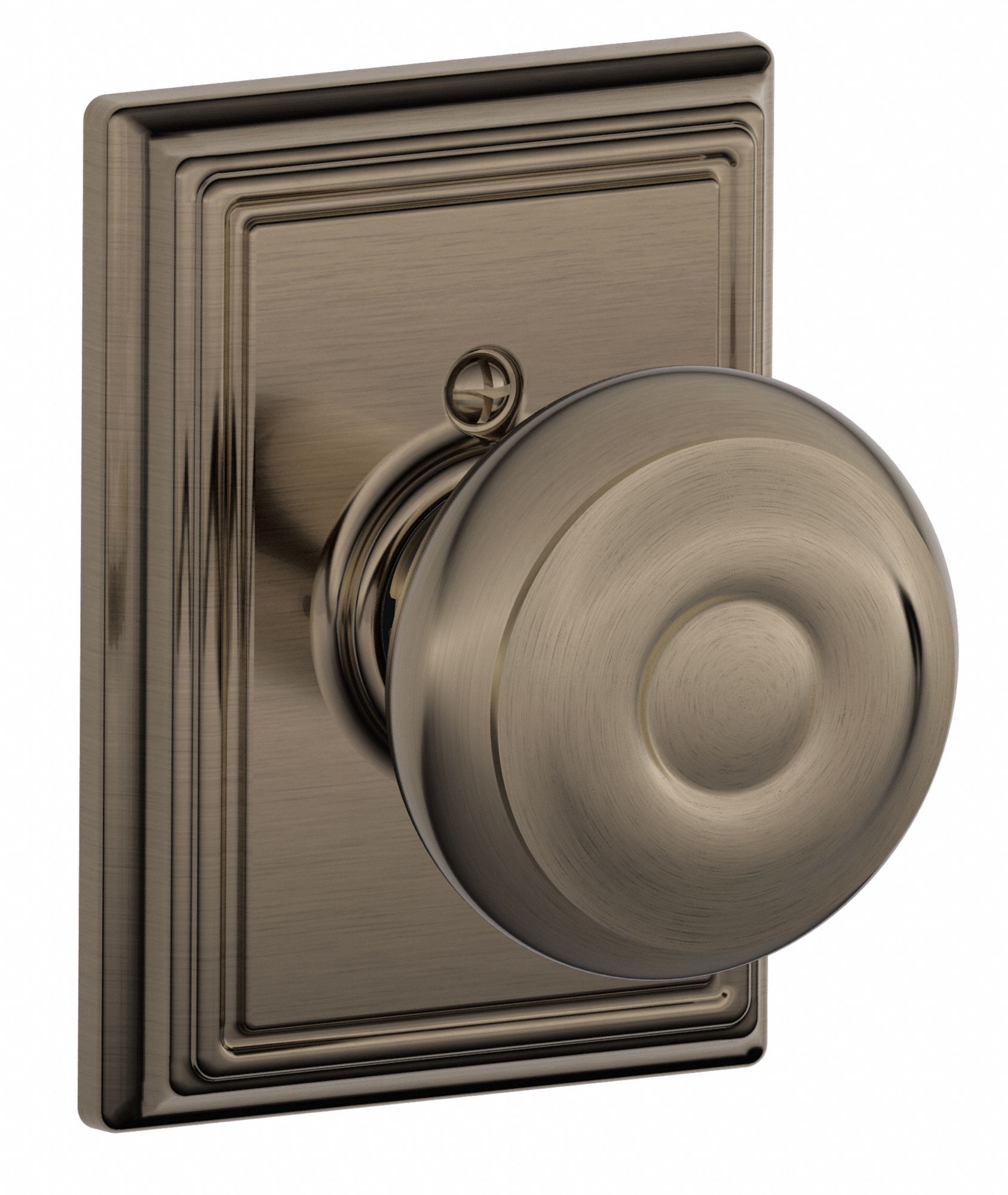 SCHLAGE, 2, F Knob Lockset 49ZE36F170 GEO 620 ADD