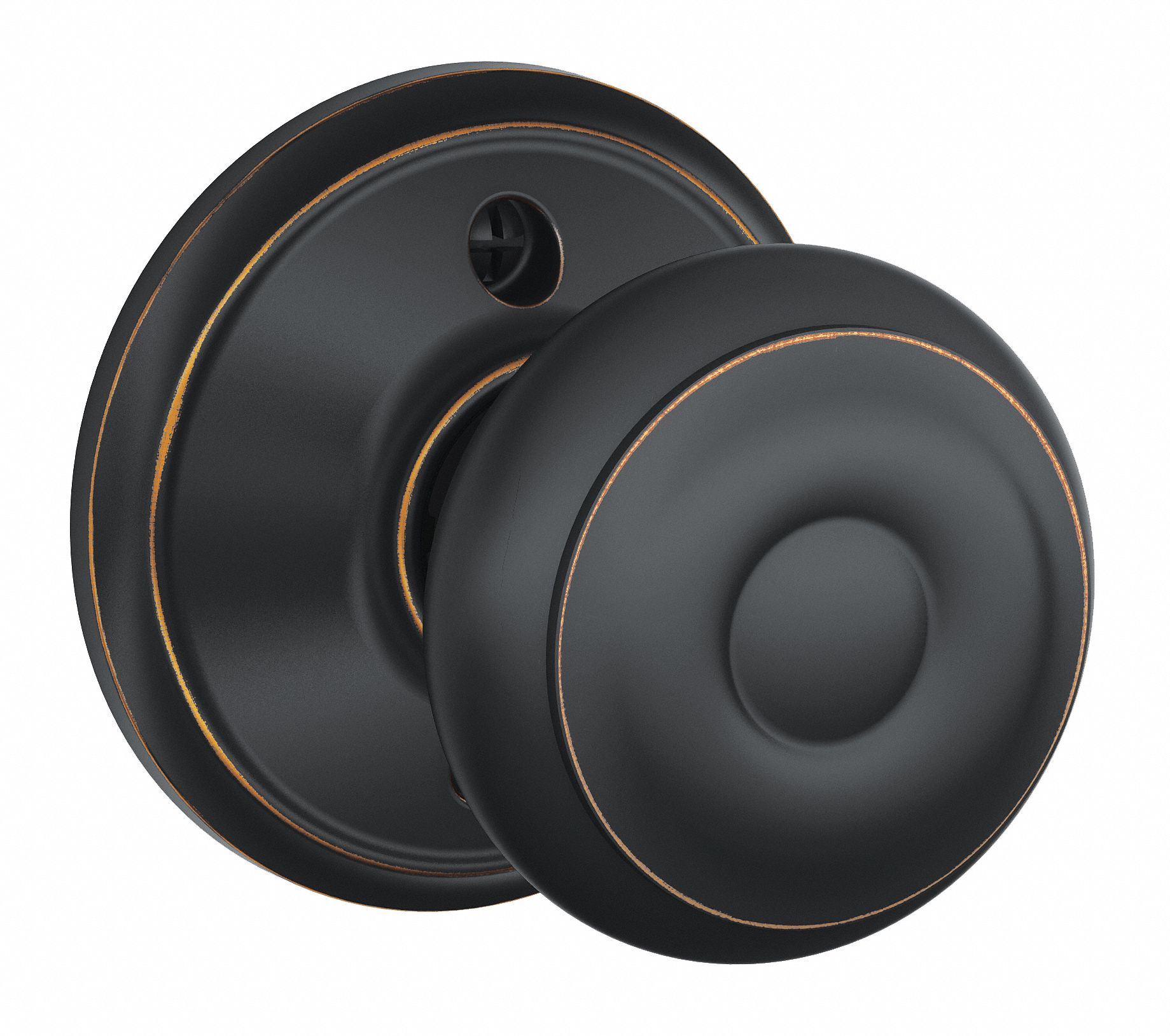 SCHLAGE, Dummy Knob Locksets, Bronze, Door Lockset 49ZE50F170 GEO