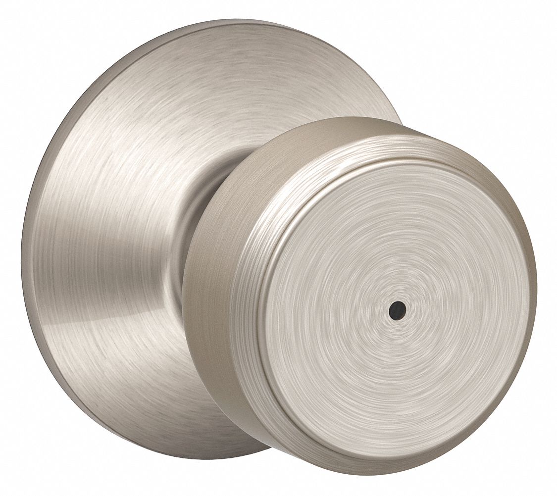 Door Lockset: Privacy Knob Locksets, Nickel