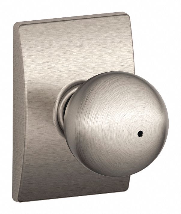 Door Lockset: Privacy Knob Locksets, Nickel