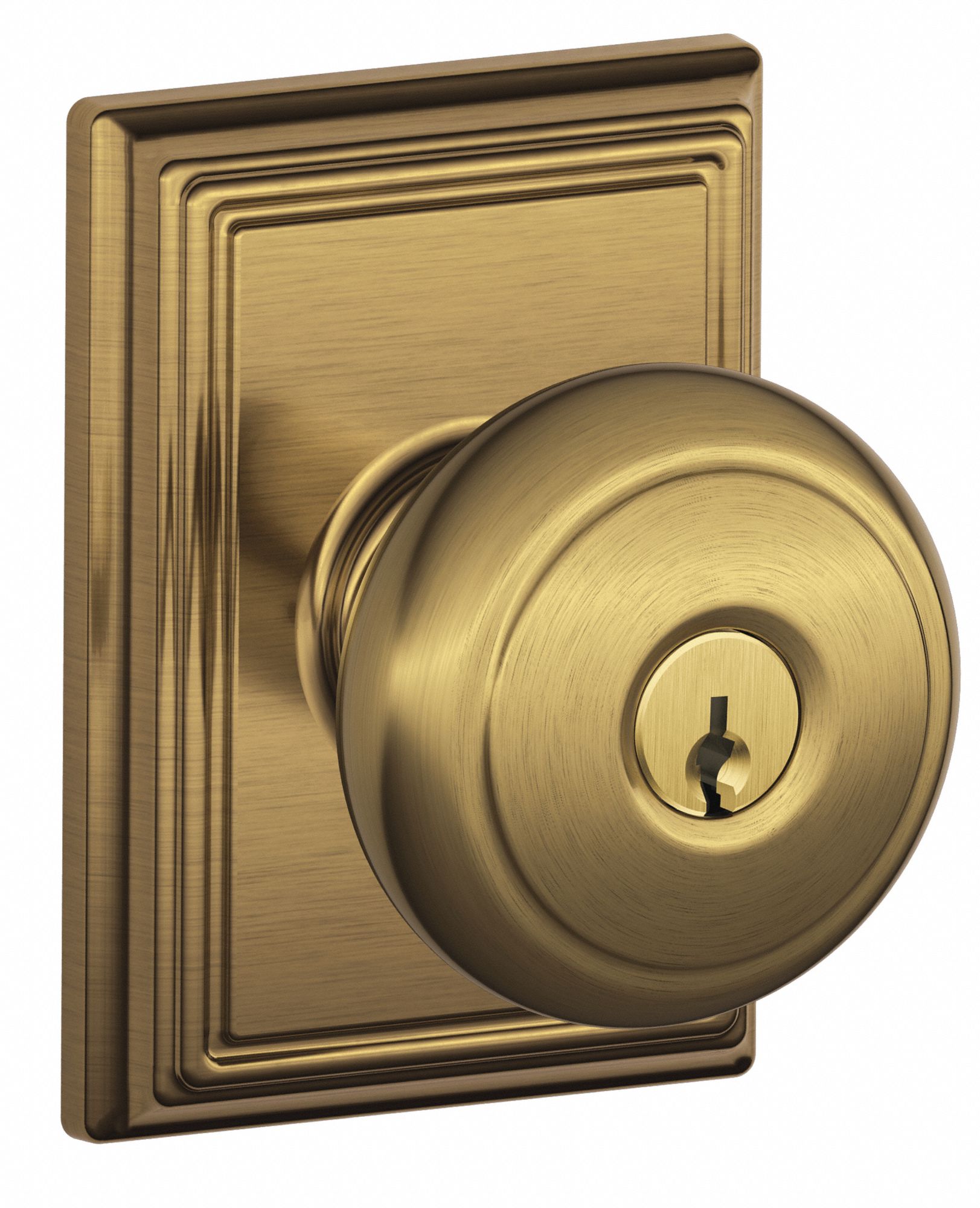 SCHLAGE, Office Knob Locksets, Brass, Door Lockset 49ZG09F51A AND