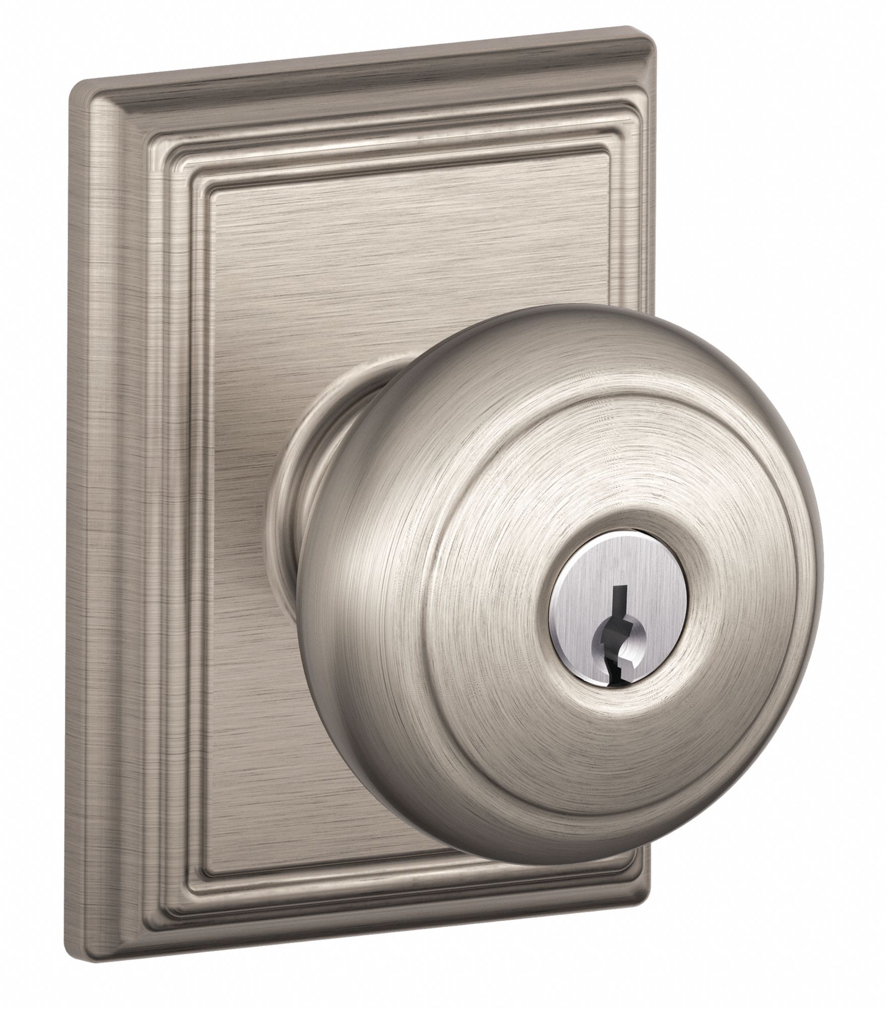 SCHLAGE, Office Knob Locksets, Nickel, Door Lockset 49ZG12F51A AND