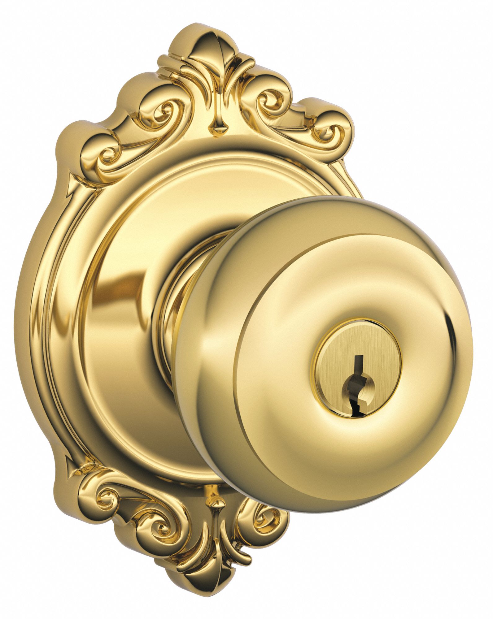 Door Lockset: Office Knob Locksets, Brass