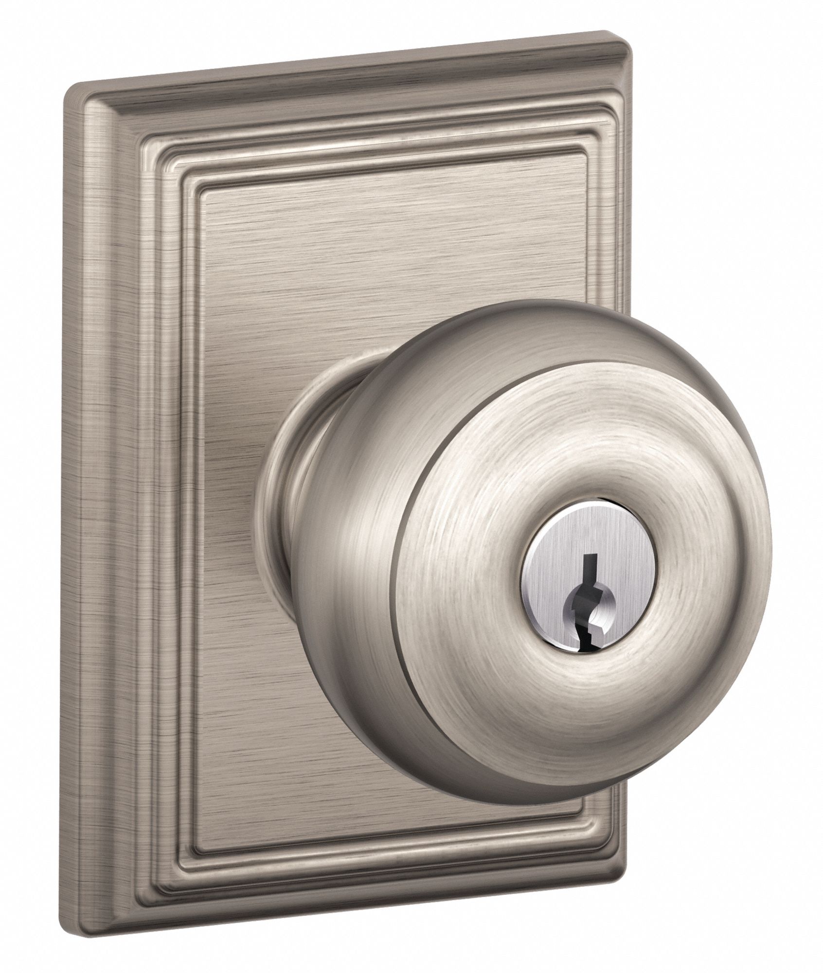 Door Lockset: Office Knob Locksets, Nickel