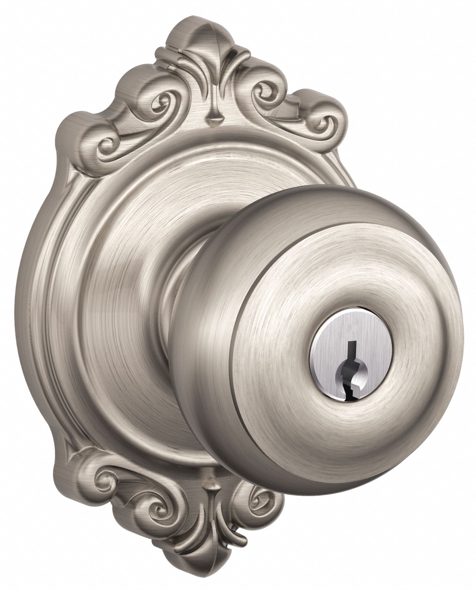 SCHLAGE, 2, F Knob Lockset 49ZG32F51A GEO 619