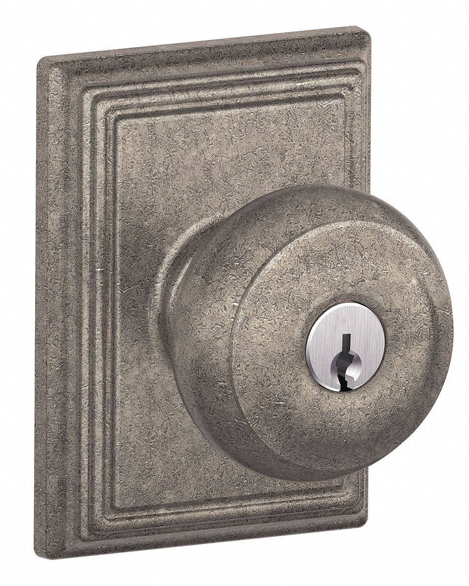 Door Lockset: Office Knob Locksets, Nickel