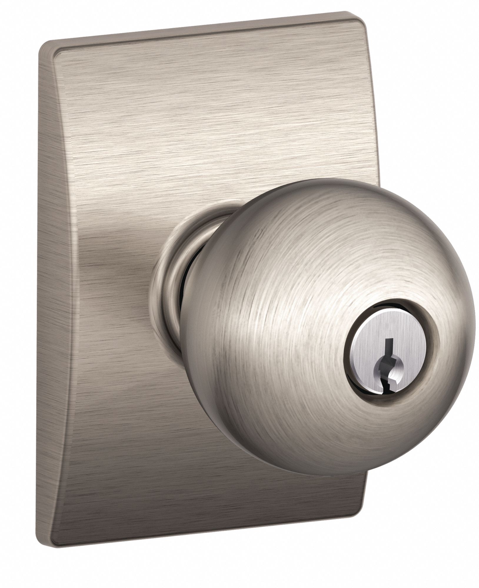 Door Lockset: Office Knob Locksets, Nickel